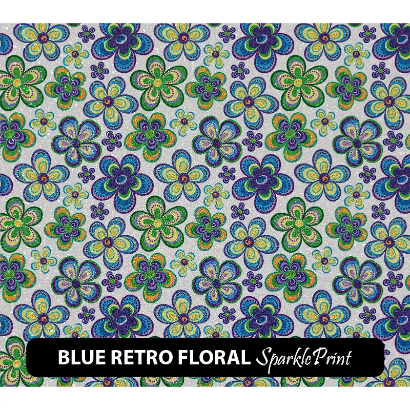 Floral Sparkleprint Patterned HTV (13.5" x 12")