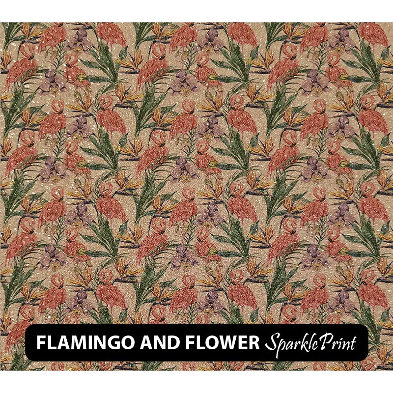Floral Sparkleprint Patterned HTV (13.5" x 12")