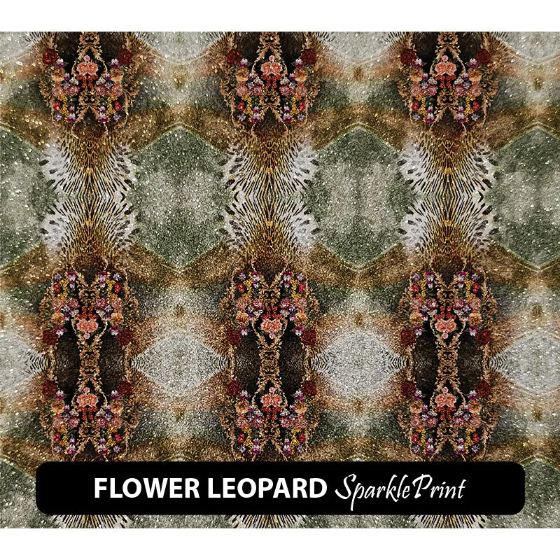 Floral Sparkleprint Patterned HTV (13.5" x 12")