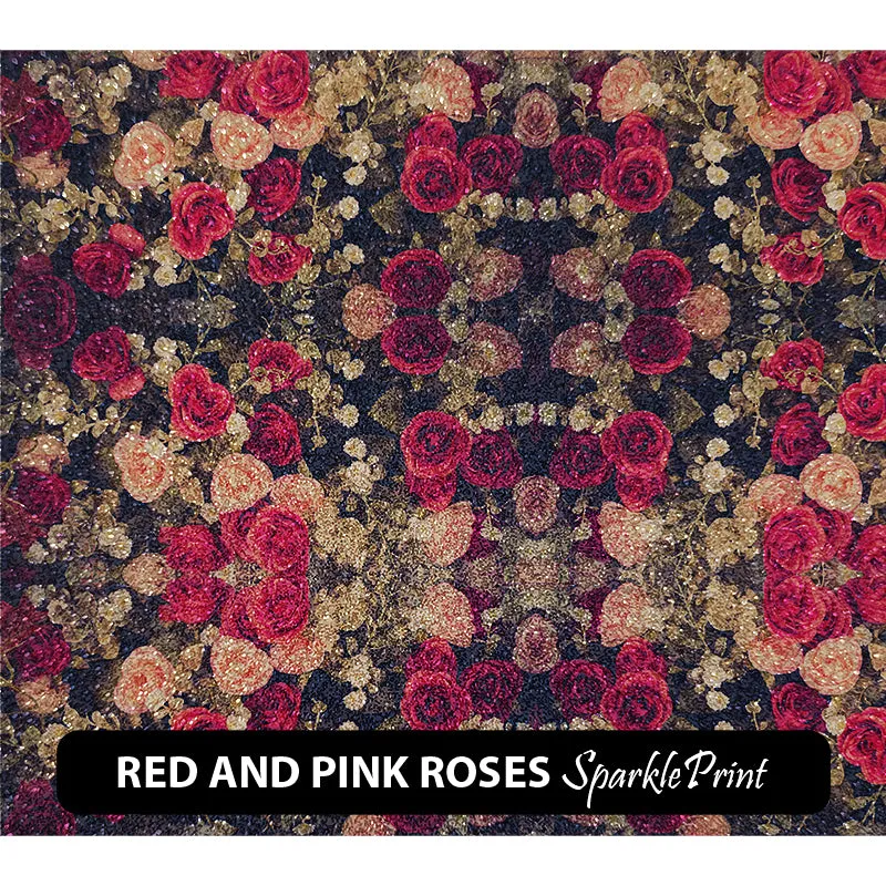Floral Sparkleprint Patterned HTV (13.5" x 12")