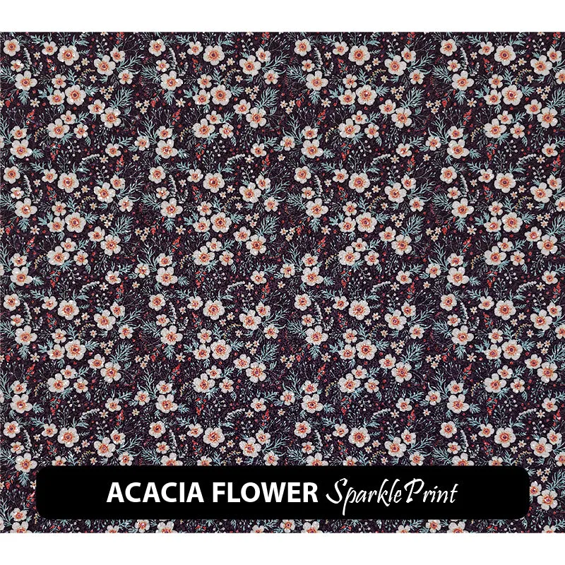 Floral Sparkleprint Patterned HTV (13.5" x 12")