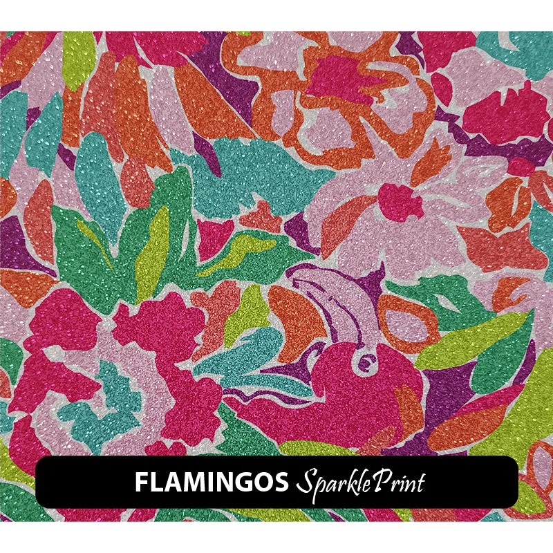 Floral Sparkleprint Patterned HTV (13.5" x 12")