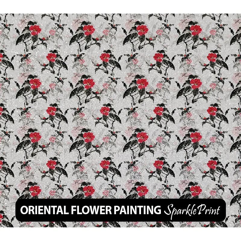 Floral Sparkleprint Patterned HTV (13.5" x 12")