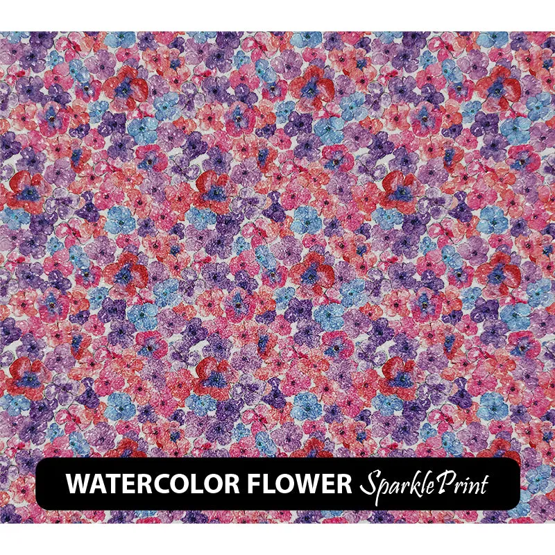 Floral Sparkleprint Patterned HTV (13.5" x 12")