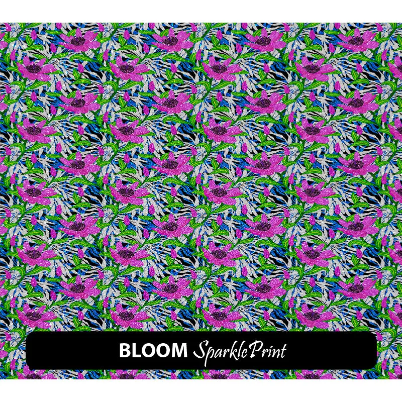 Floral Sparkleprint Patterned HTV (13.5" x 12")