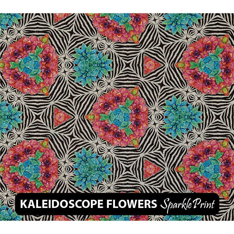 Floral Sparkleprint Patterned HTV (13.5" x 12")