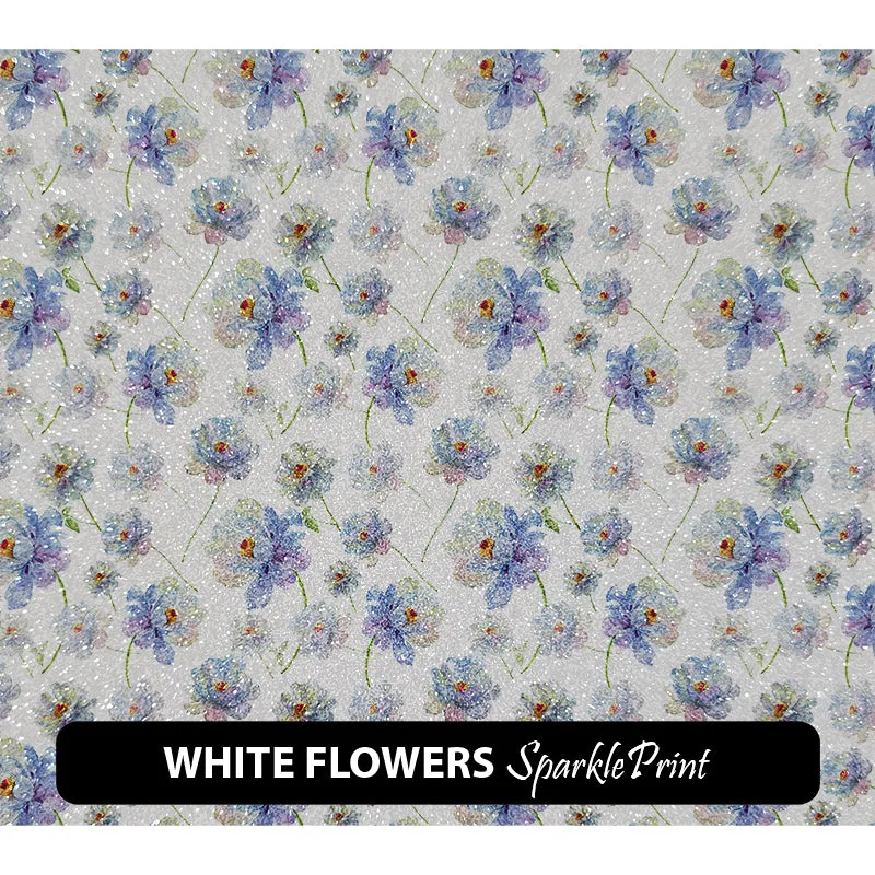 Floral Sparkleprint Patterned HTV (13.5" x 12")