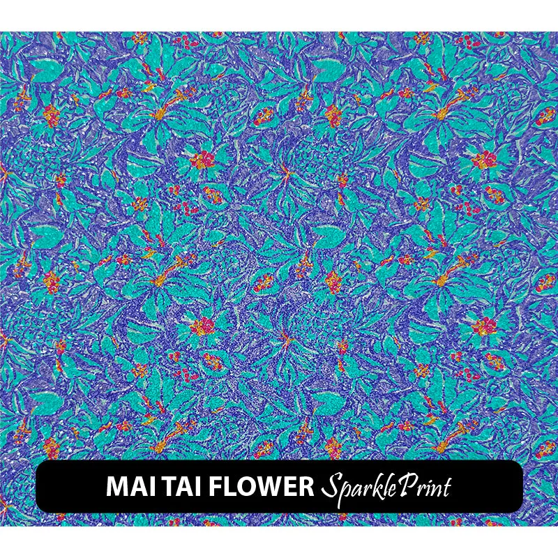 Floral Sparkleprint Patterned HTV (13.5" x 12")