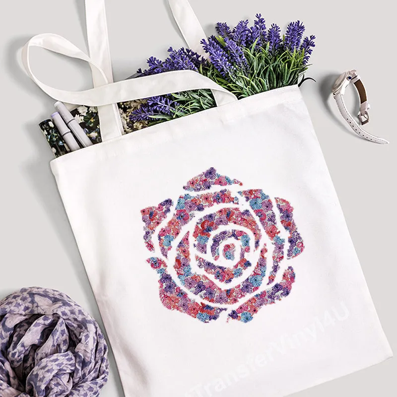 Floral Sparkleprint Patterned HTV (13.5" x 12")