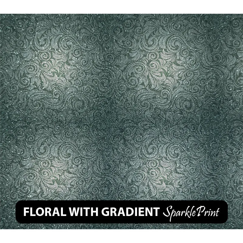 Floral Sparkleprint Patterned HTV (13.5" x 12")