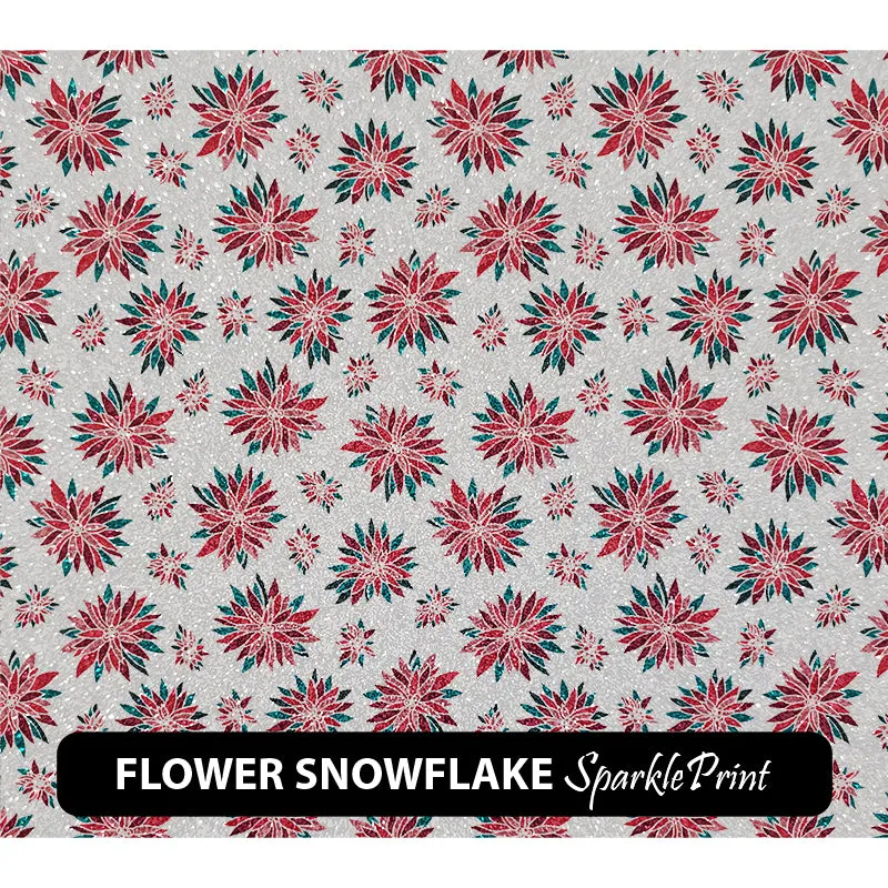 Floral Sparkleprint Patterned HTV (13.5" x 12")