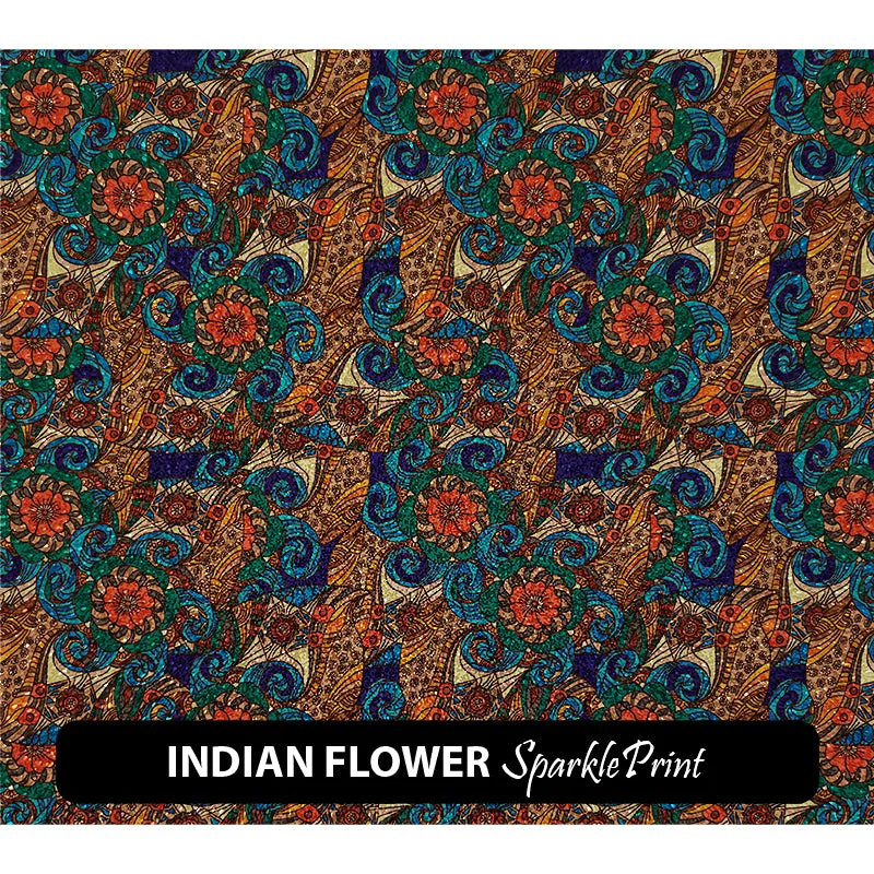 Floral Sparkleprint Patterned HTV (13.5" x 12")