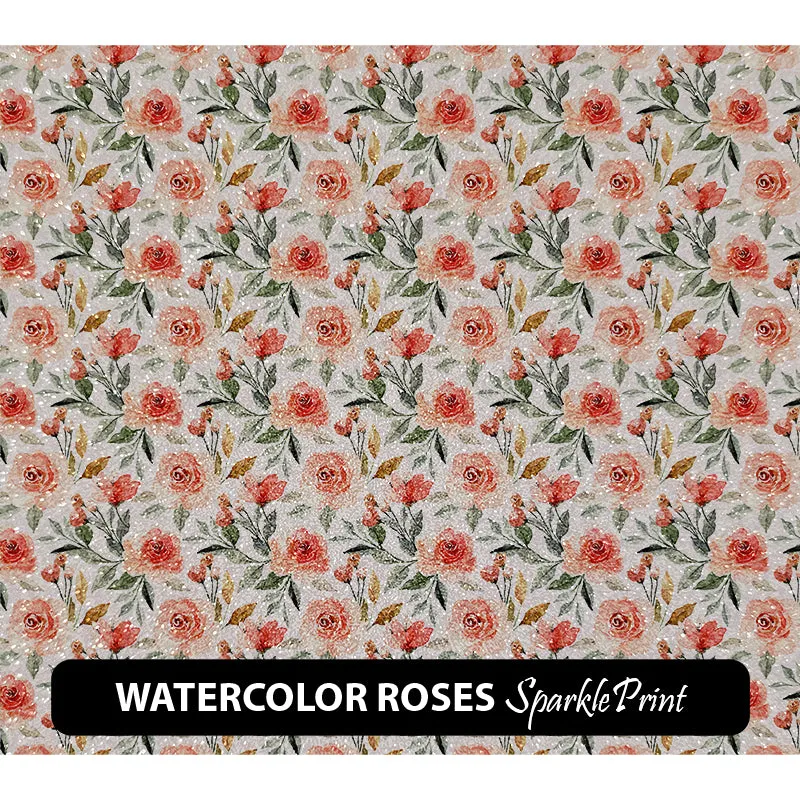 Floral Sparkleprint Patterned HTV (13.5" x 12")