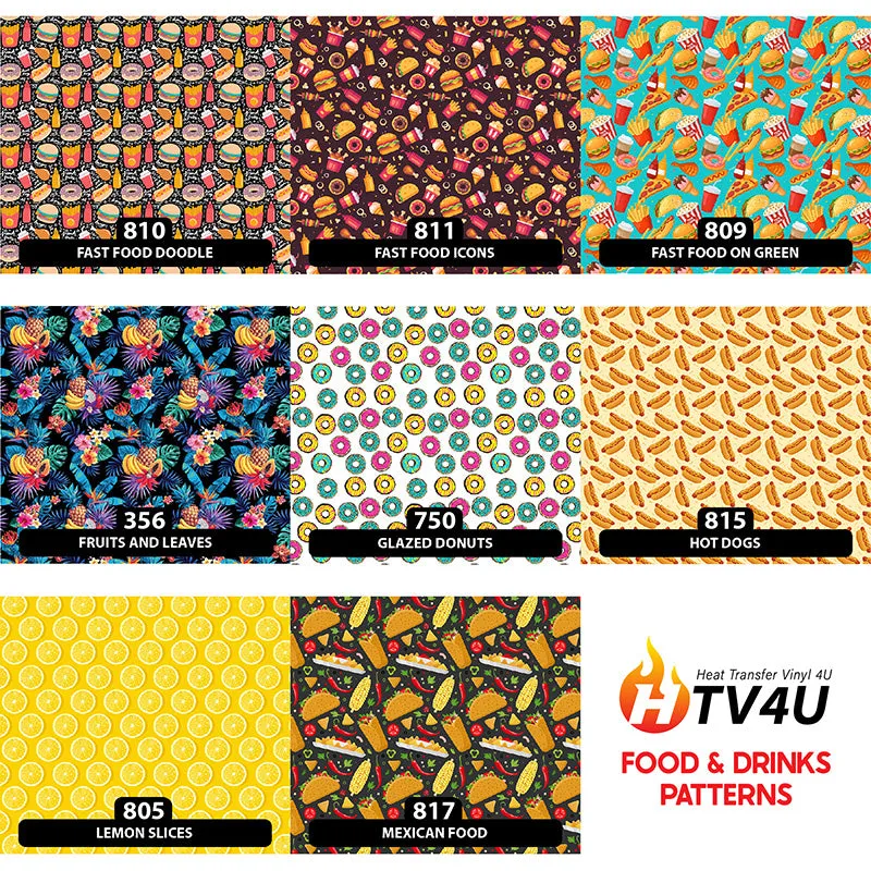 Food & Drinks Orajet 3164 Patterned Adhesive Vinyl (11" x 12")