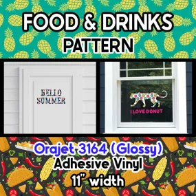 Food & Drinks Orajet 3164 Patterned Adhesive Vinyl (11" x 12")