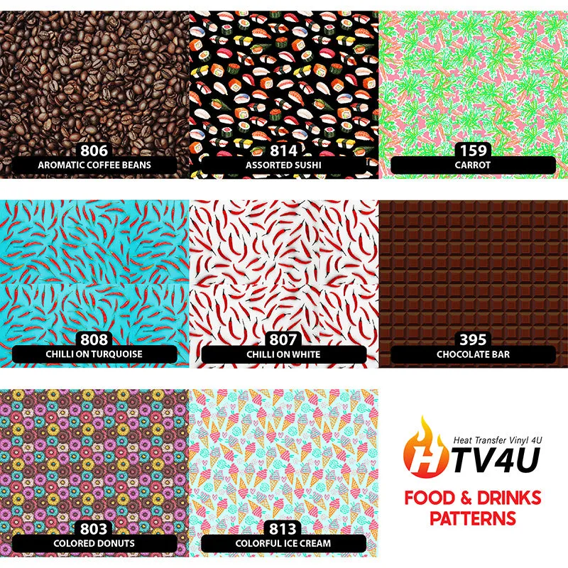 Food & Drinks Orajet 3164 Patterned Adhesive Vinyl (11" x 12")