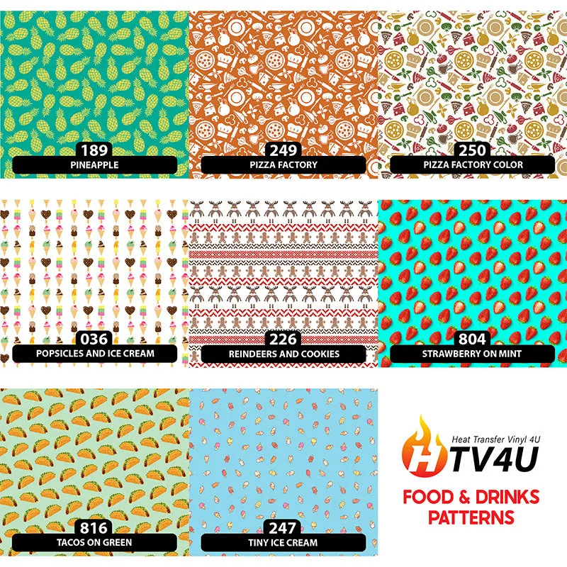 Food & Drinks Orajet 3164 Patterned Adhesive Vinyl (11" x 12")