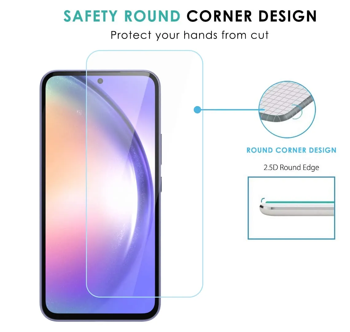 Galaxy A54 Tempered Glass Screen Protector Guard | GLaS - 2 Pack