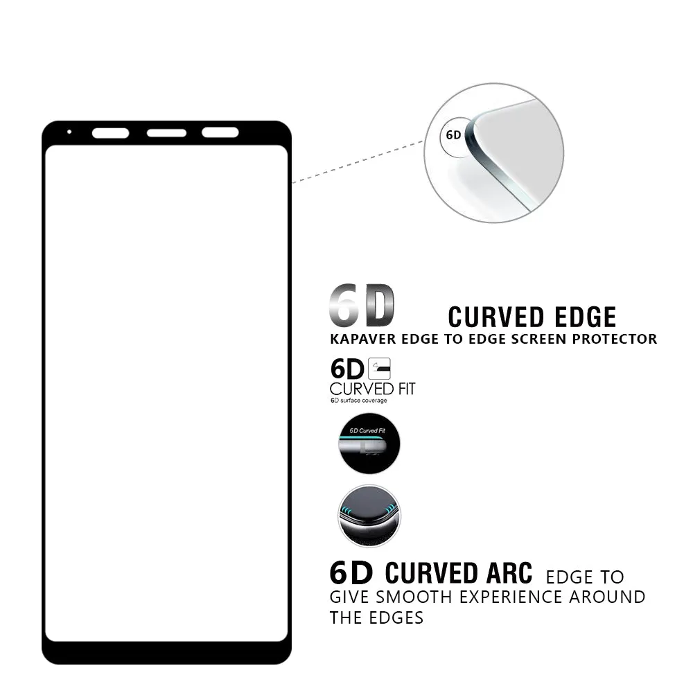 Galaxy A9 Tempered Glass Screen Protector Guard | EDGE TO EDGE  - 1 Pack