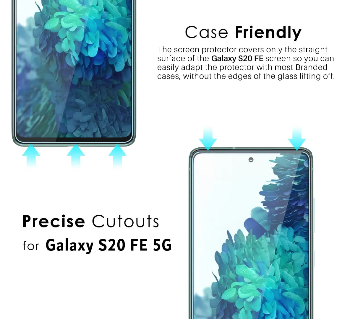 Galaxy S20 FE Tempered Glass Screen Protector Guard | GLaS - 2 Pack
