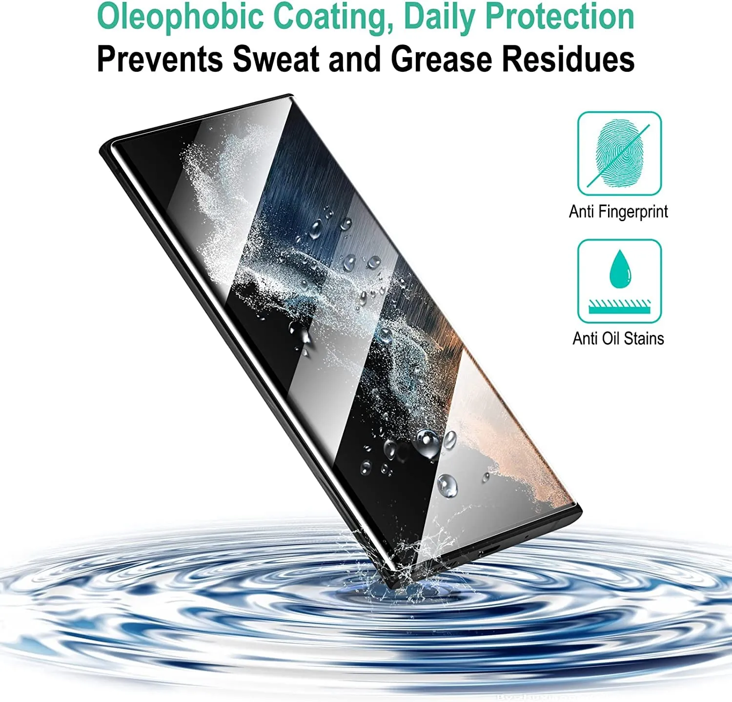 Galaxy S23 Ultra Tempered Glass Screen Protector Guard | GLaS HD Tray - 2 Pack