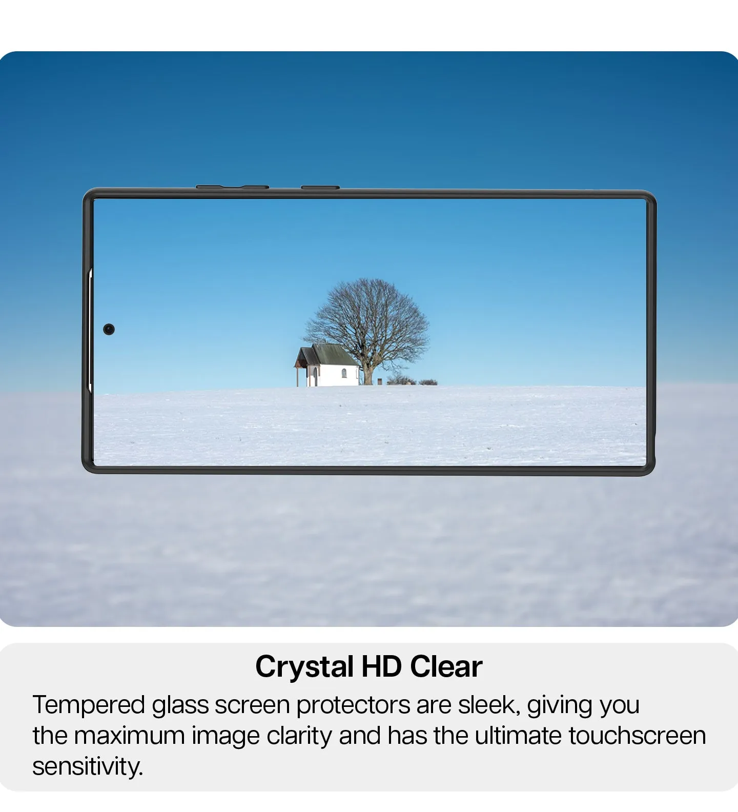 Galaxy S24 Ultra Tempered Glass Screen Protector Guard | GLaS HD - 2 Pack (With Easy Applicator)