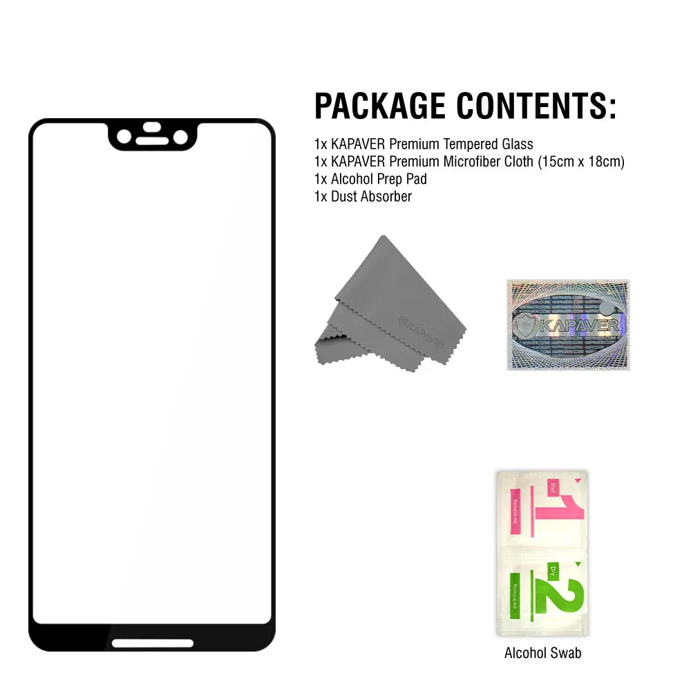 Google Pixel 3 XL Tempered Glass Screen Protector Guard | EDGE TO EDGE - 1 Pack