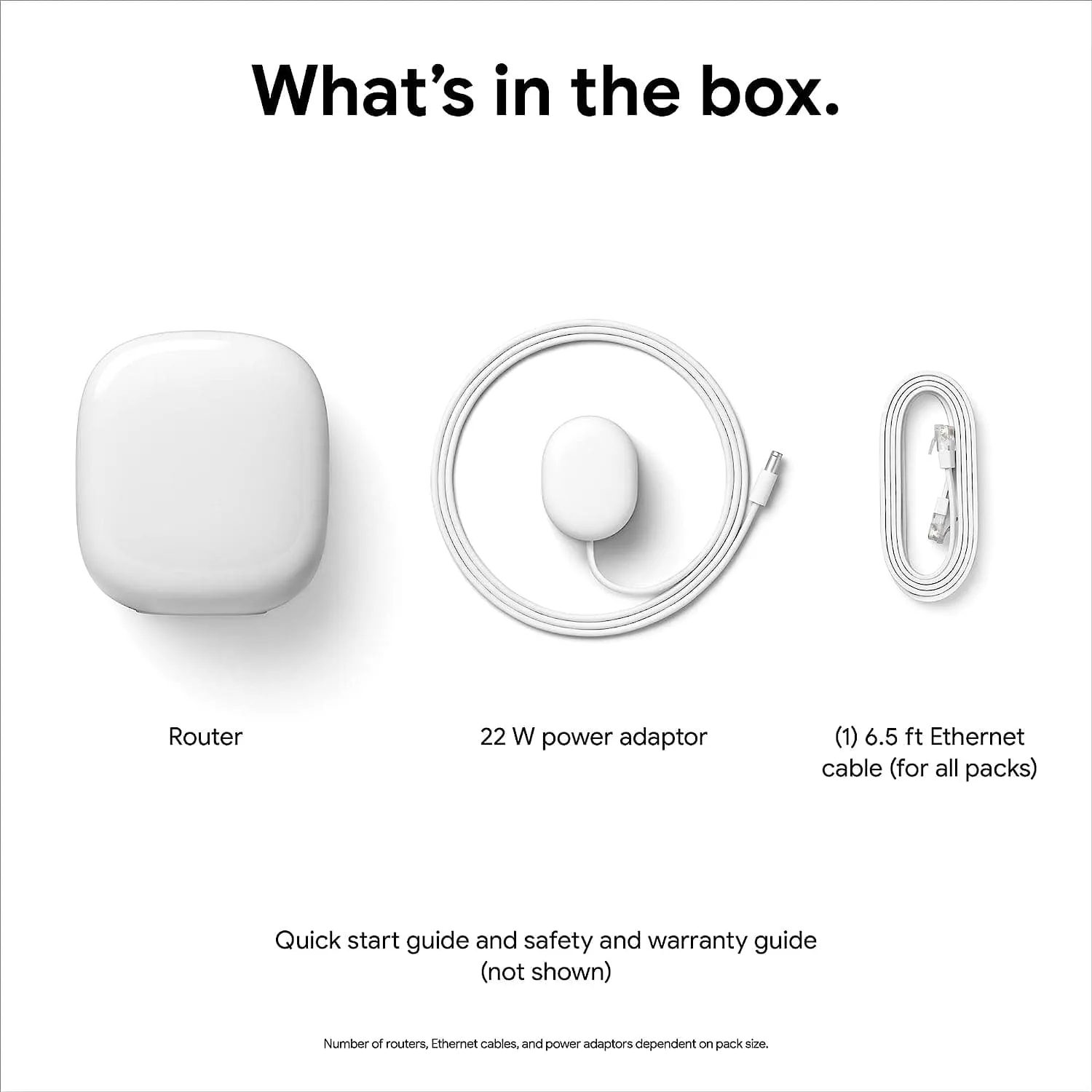 Google Wifi Pro Wi-Fi 6e Mesh Router (Snow) - Pack of 1