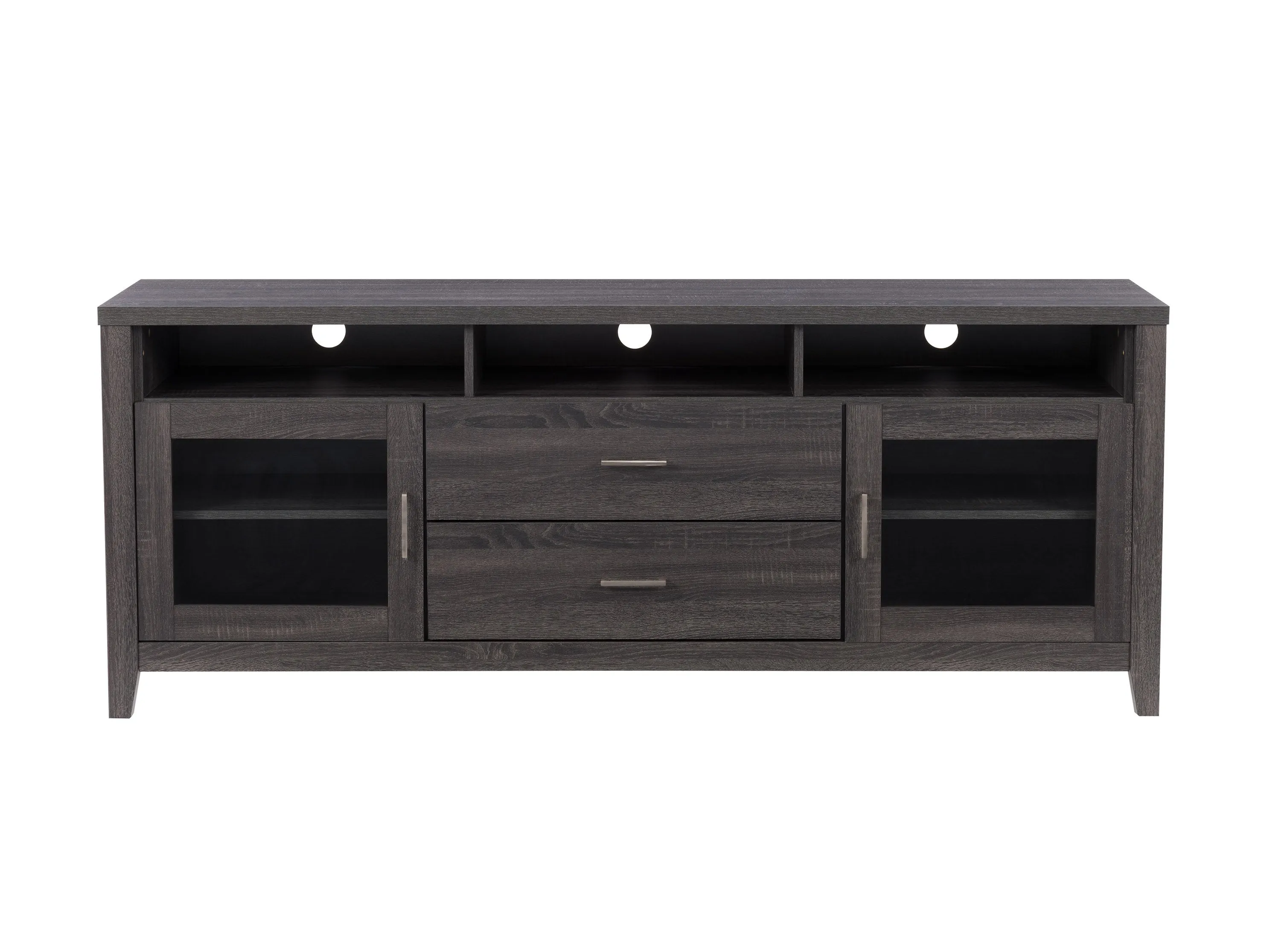 Grey Wood TV Stand, TVs up to 85"