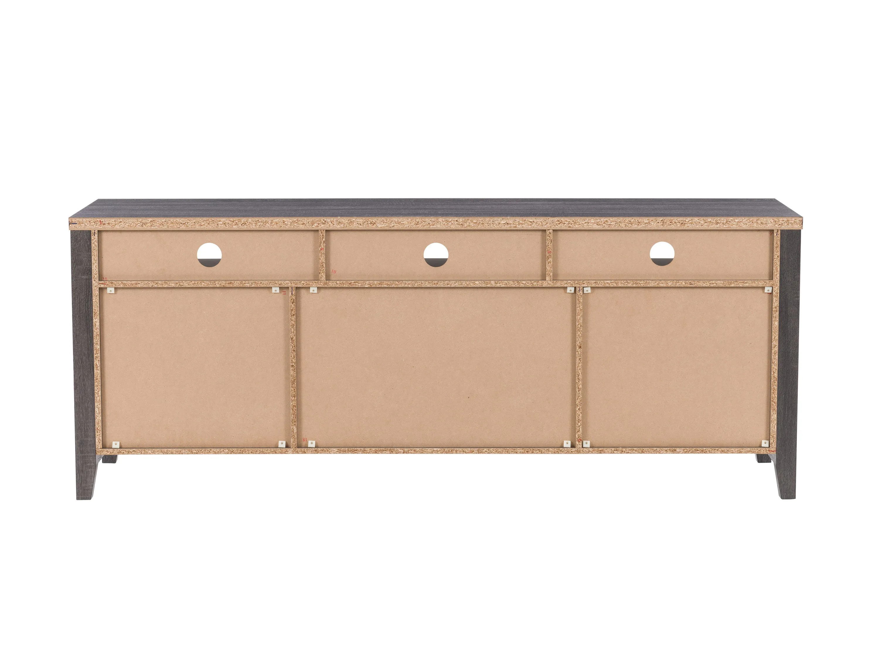 Grey Wood TV Stand, TVs up to 85"