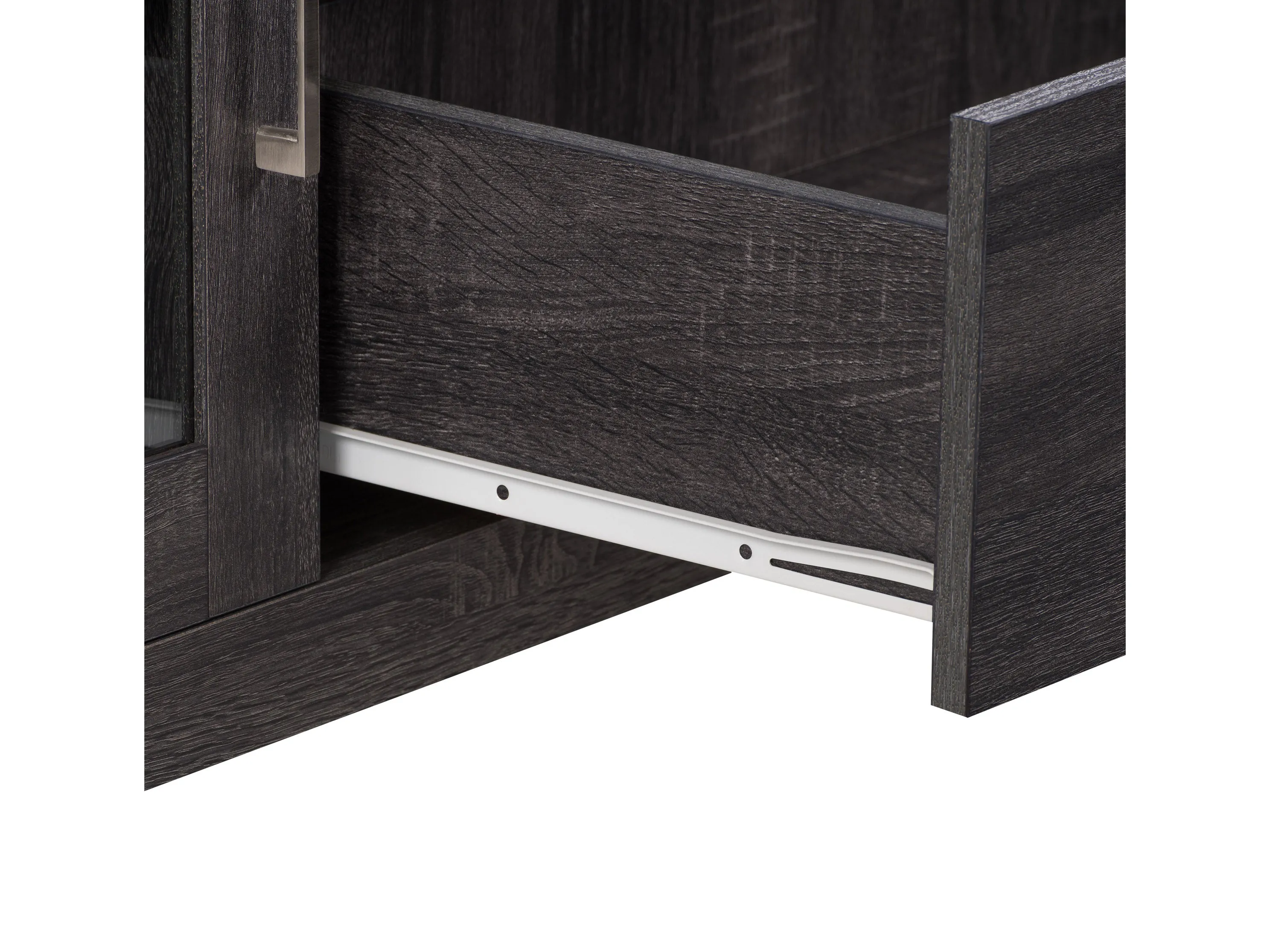 Grey Wood TV Stand, TVs up to 85"