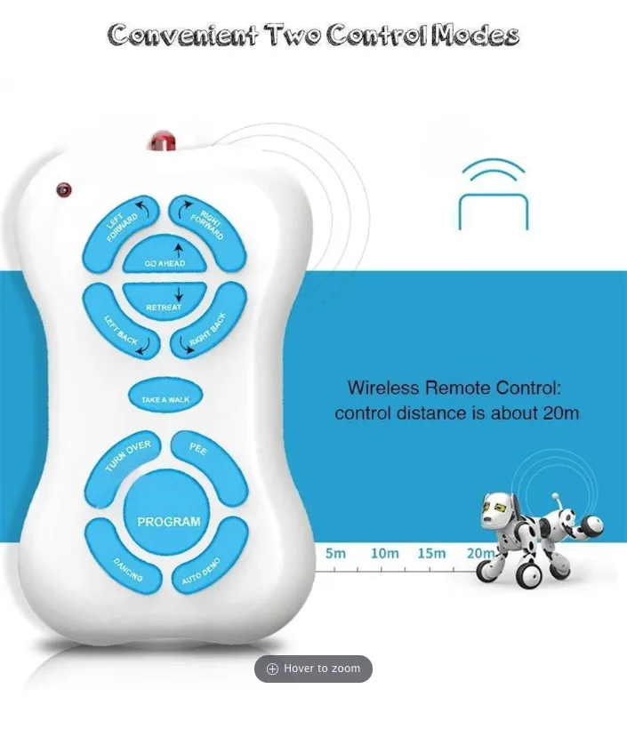 Intelligent Remote Control Robot Dog