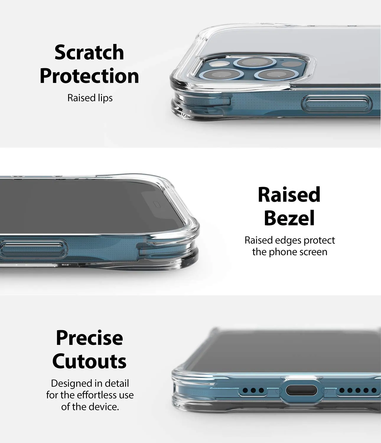 iPhone 12 / 12 Pro Back Cover Case | Fusion Plus - Clear