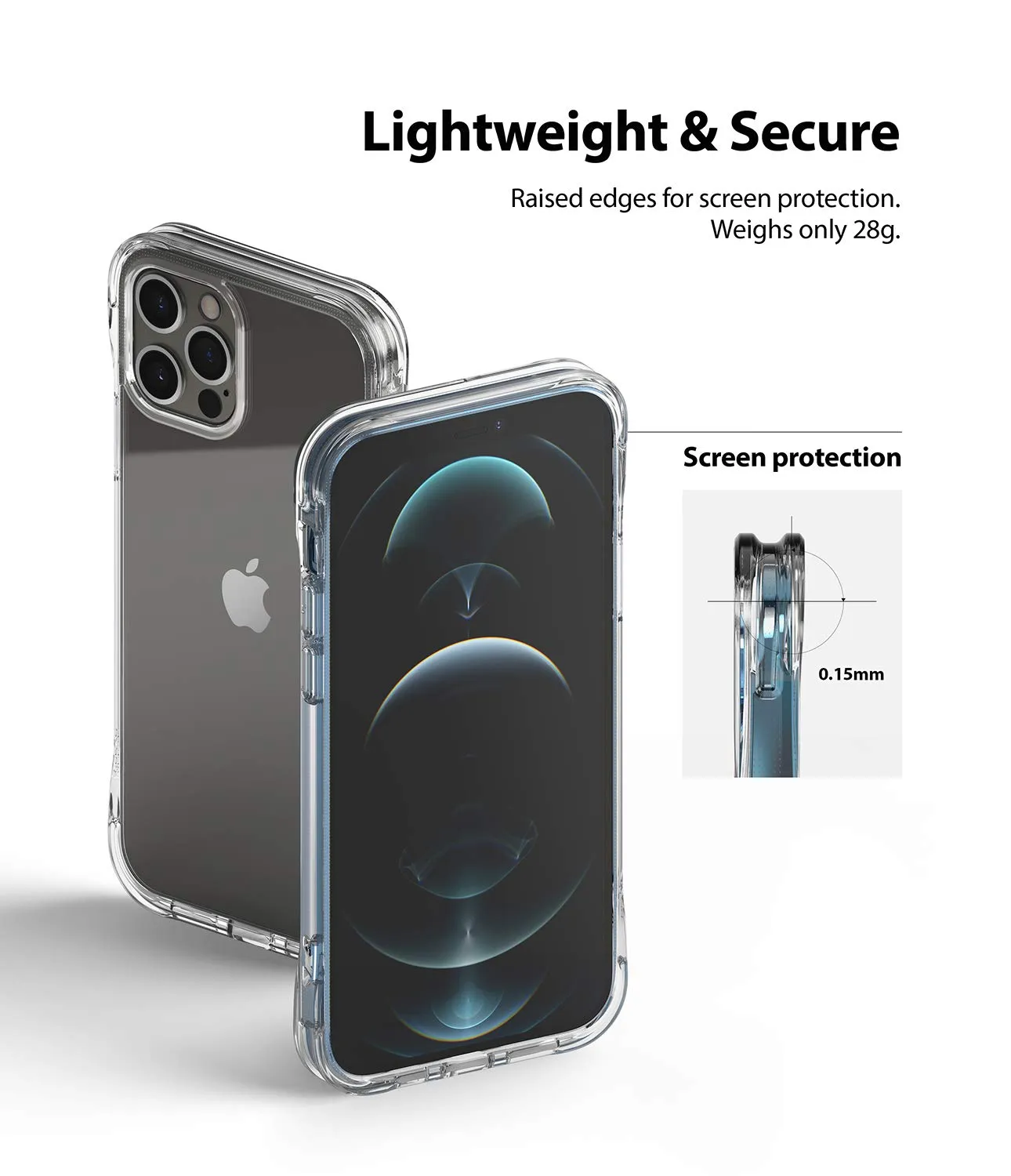 iPhone 12 / 12 Pro Back Cover Case | Fusion Plus - Clear