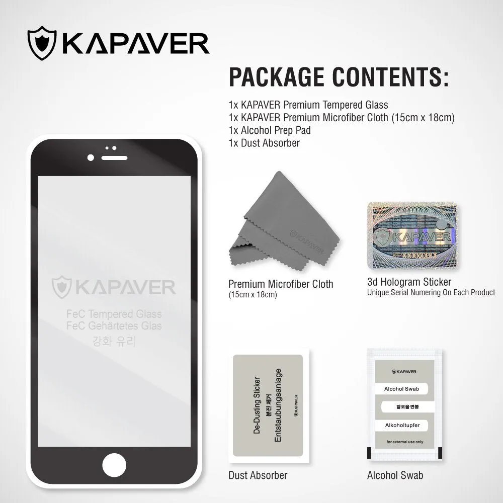 iPhone 6 / 6s Tempered Glass Screen Protector Guard | EDGE TO EDGE - 1 Pack