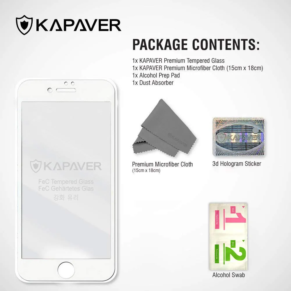 iPhone 7 Plus Tempered Glass Screen Protector Guard | EDGE TO EDGE - 1 Pack