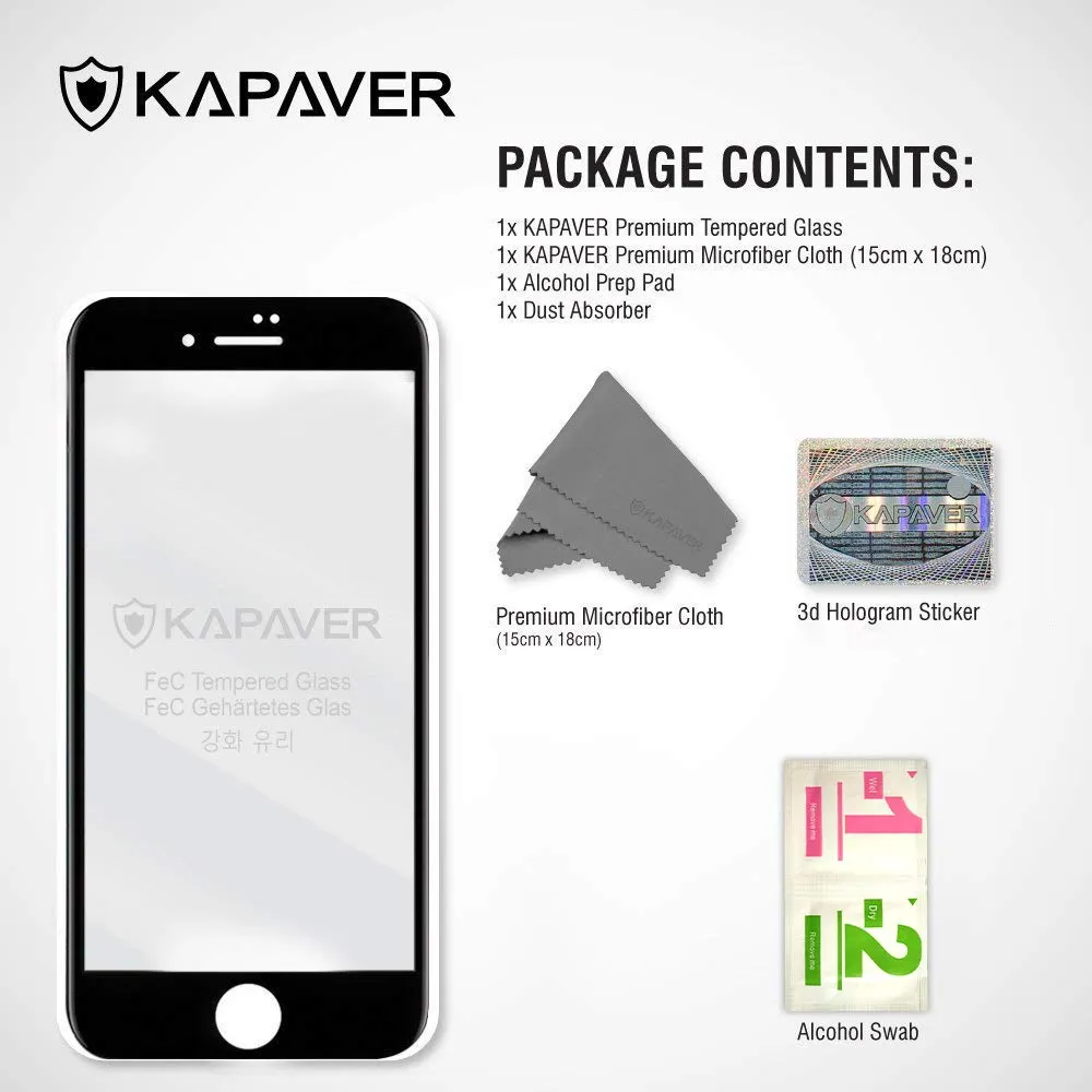iPhone 7 Plus Tempered Glass Screen Protector Guard | EDGE TO EDGE - 1 Pack