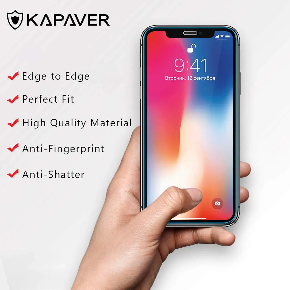 iPhone XS/iPhone X Tempered Glass Screen Protector Guard | GLaS - 1 Pack