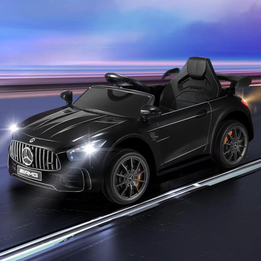 Kids Ride On Car Mercedes-Benz AMG GTR Licensed Remote Electric Toy Gift 12V Black