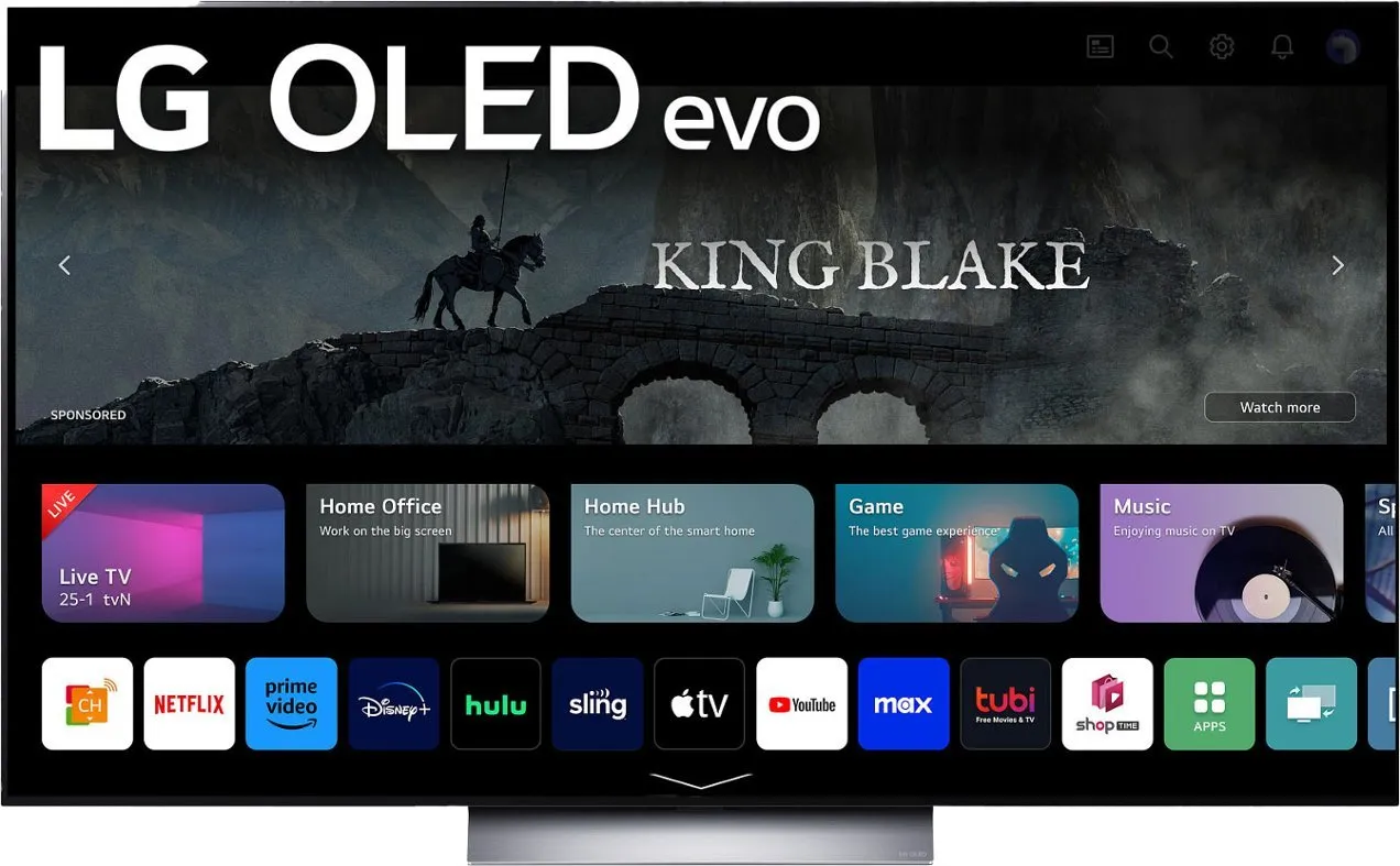 LG 65" Class 4K UHD OLED Web OS Smart TV with Dolby Vision C3 Series (OLED65C3PUA)