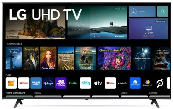 LG 86" Class 4K UHD 2160P webOS Smart TV (86UQ7070ZUD)