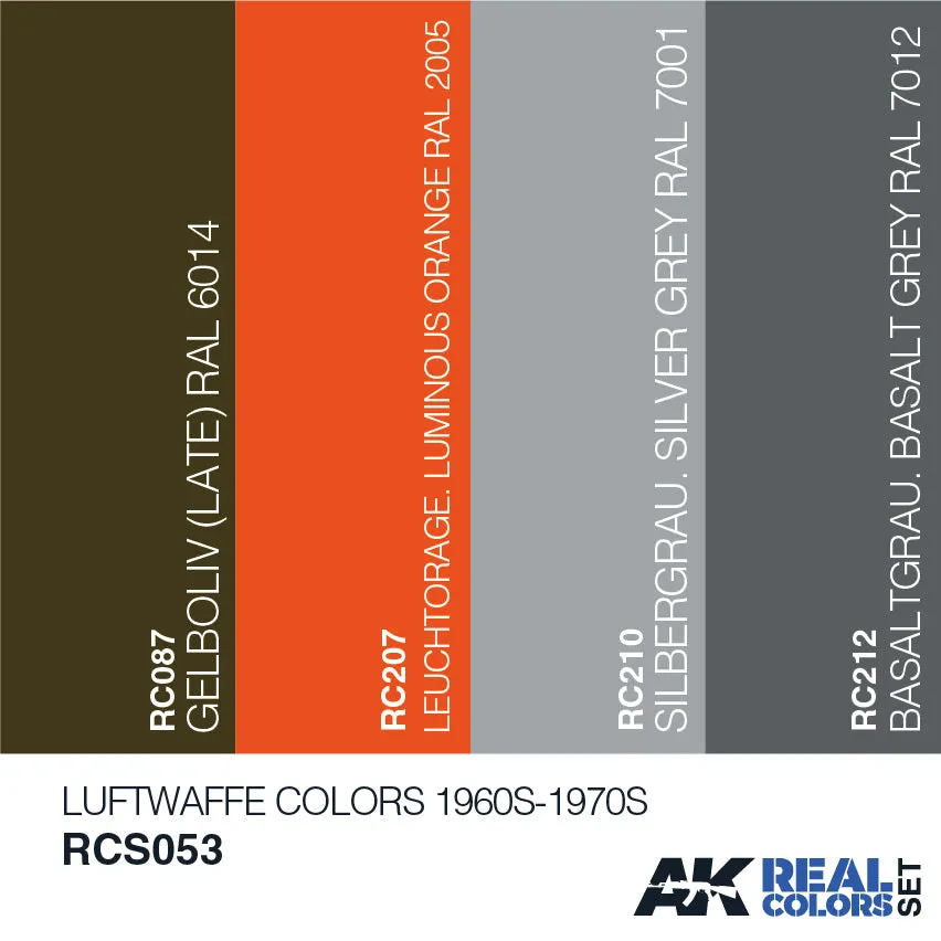Luftwaffe Colors (1960's - 1970's) Set