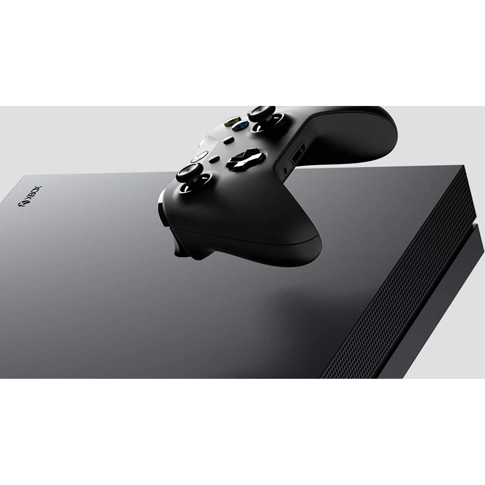 Microsoft Xbox One X 1TB Gaming Console Black with 2 Controller Included BOLT AXTION Bundle Used