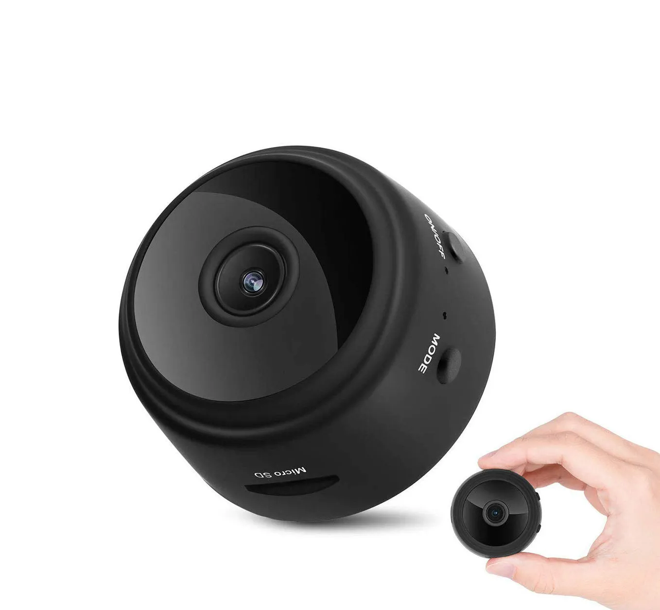 Mini 1080P Wireless Night Vision Security Camera with 150° Wide-Angle Lens by Lexuma