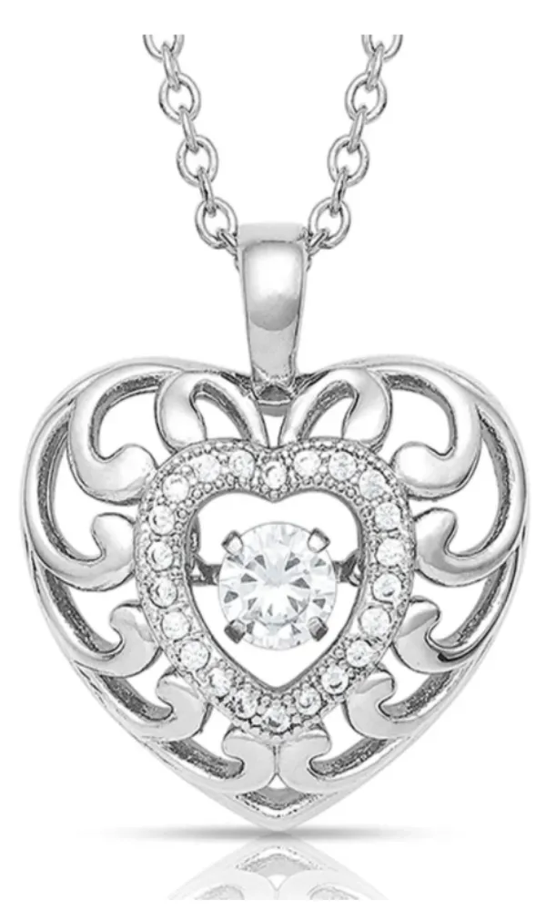 Montana Silversmith Waves of Love Heart Necklace - In Stock