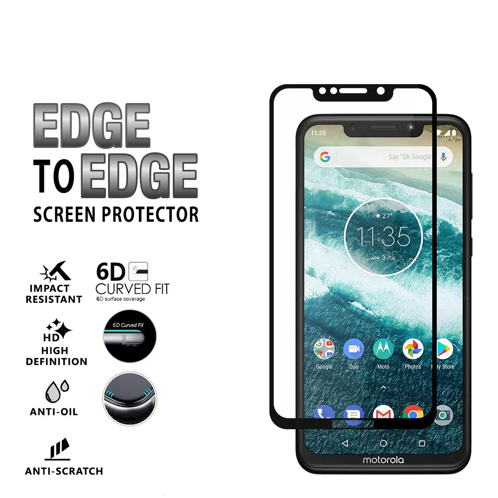 Moto OnePower P30 Note Tempered Glass Screen Protector Guard | EDGE TO EDGE - 1 Pack