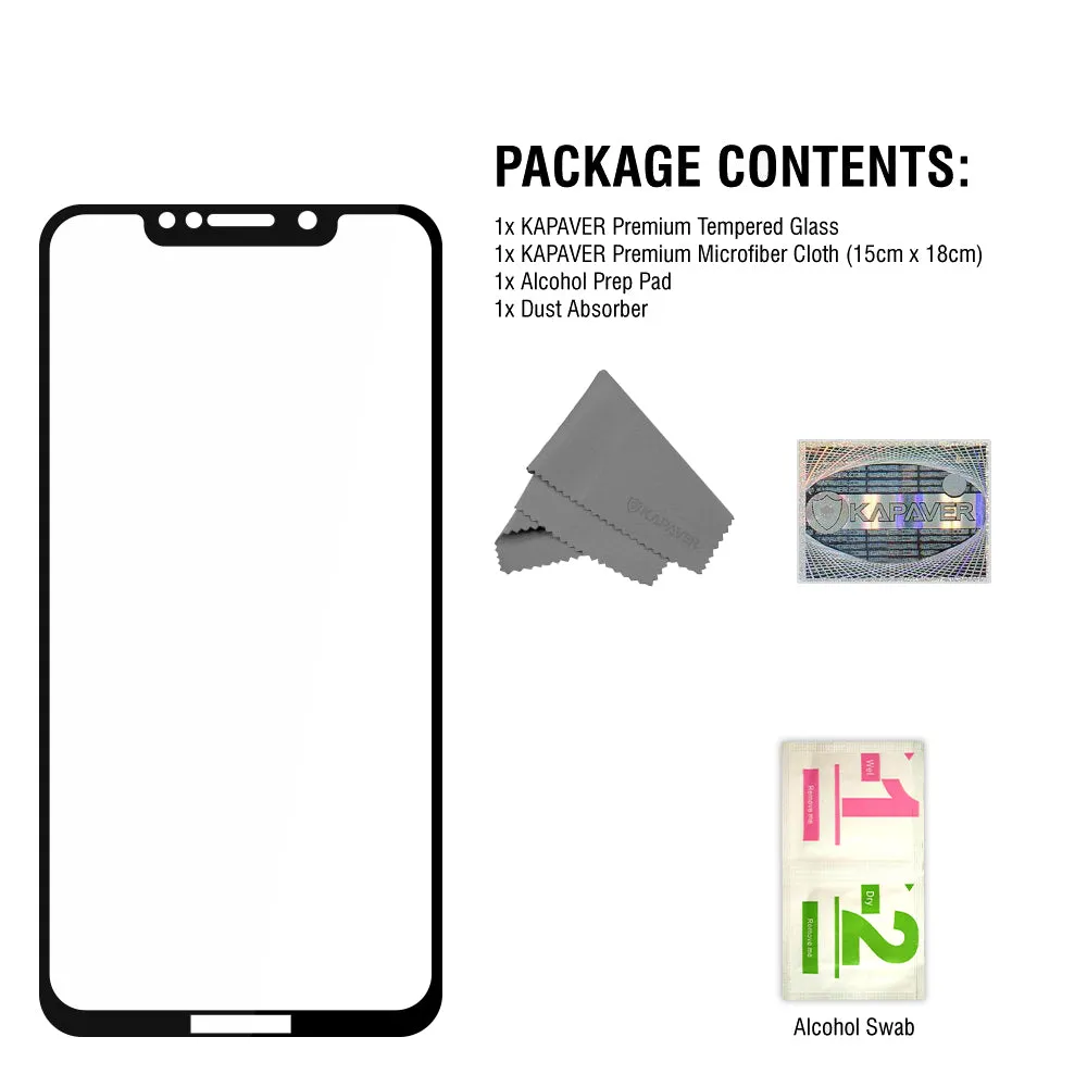 Moto OnePower P30 Note Tempered Glass Screen Protector Guard | EDGE TO EDGE - 1 Pack