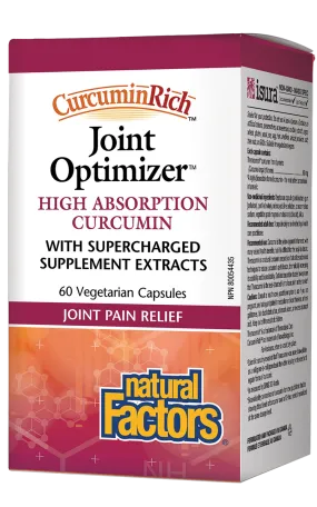Natural Factors CurcuminRich Joint Optimizer 60 Vegetarian Capsules