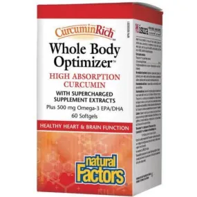 Natural Factors CurcuminRich Whole Body Optimizer 60 Softgels