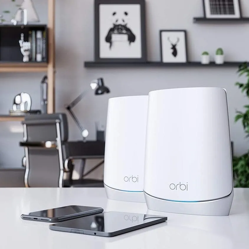 NETGEAR Orbi Whole Home Tri-band Mesh WiFi 6 System (RBK752) (Refurbished)